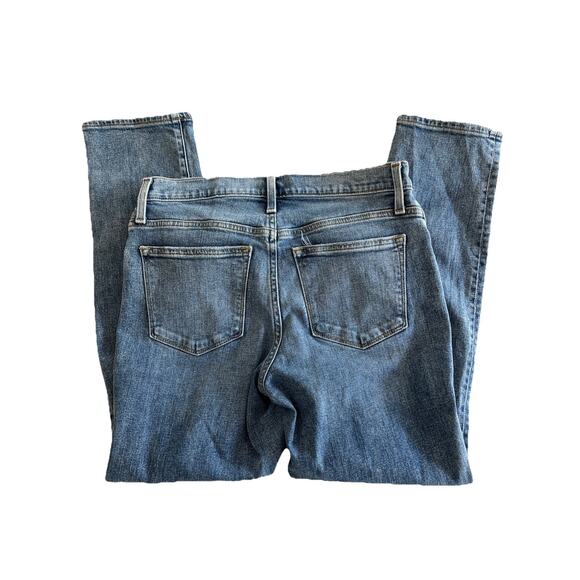 J. Crew Slim Boyfriend Mid-Rise Straight Jeans Medium Wash Denim Size 27 Stretch - Picture 4 of 12